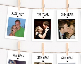 Custom Photo Anniversary Cards, Custom Photo, Personalized Anniversary Card, Husband Card, Wife Card