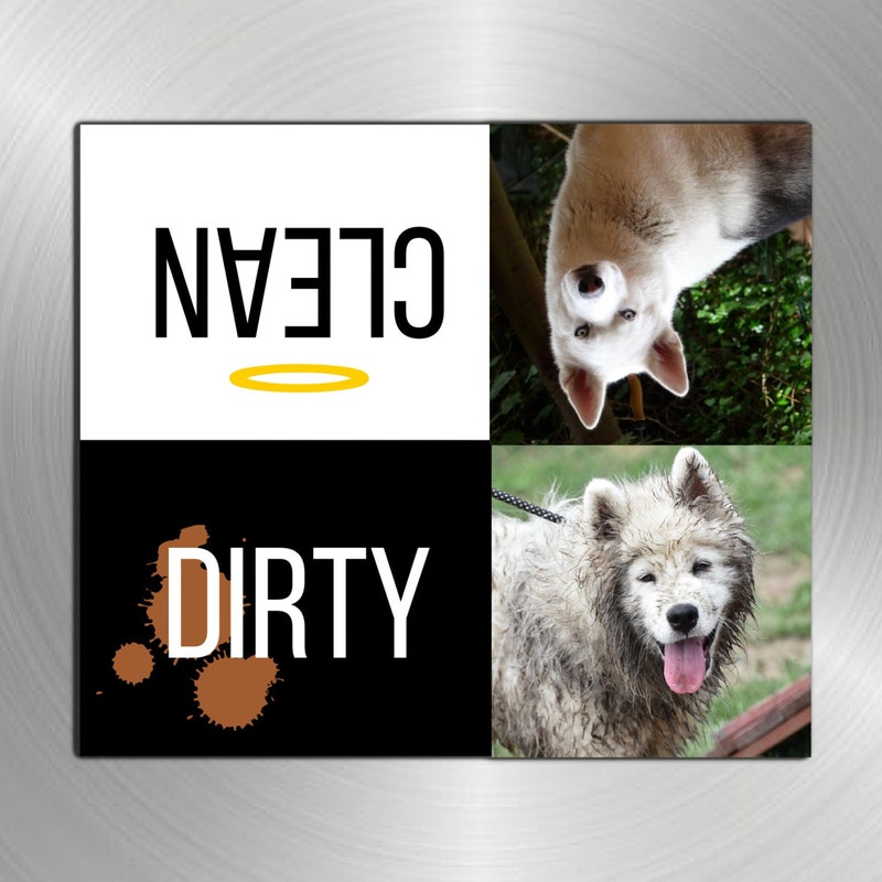 Clean Dirty Dishwasher Sign - Etsy