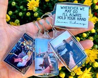 Custom Photo Keychain, Photo Keychain, Custom Couple Keychain, Girlfriend Gift, Boyfriend Gift, Girlfriend Keychain, Boyfriend Keychain