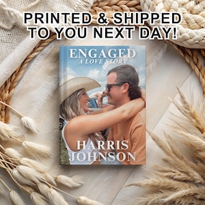 Custom Book Dust Jacket, Custom Book Cover, Engagement Photo Prop, Wedding, Engagement, Wedding Centerpiece, Bridesmaid Proposal, COVER ONLY