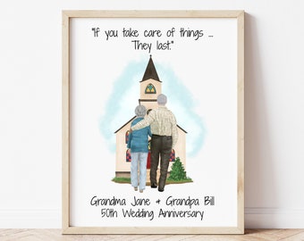 Anniversary Of Grandma And Grandpa Etsy