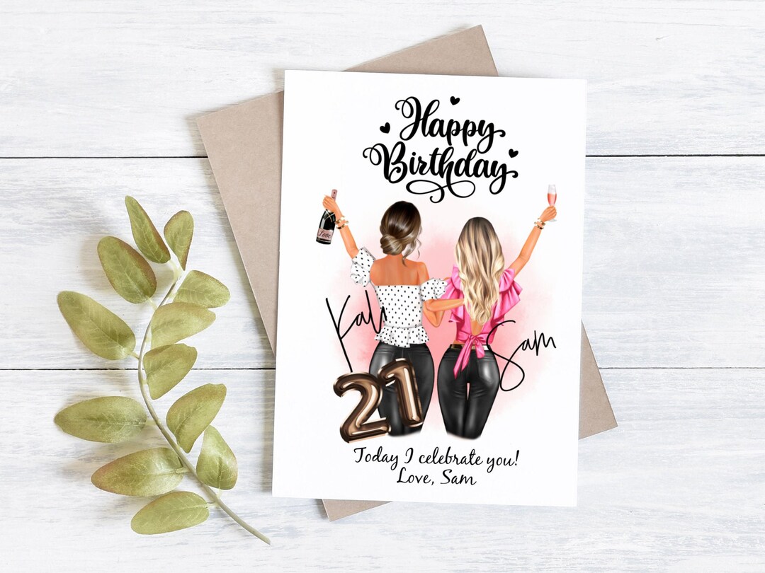 Personalized Birthday Card, Best Friend Birthday Card, Birthday Card ...