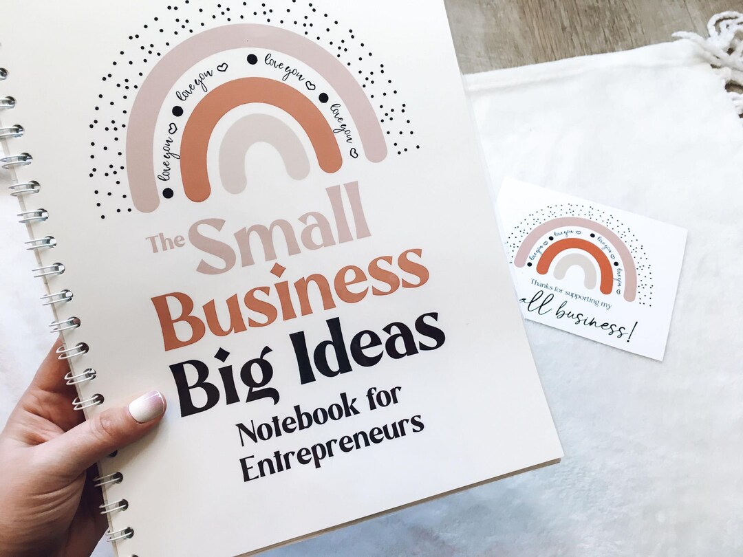 Small Business Notebook 100 Page Notebook Handmade Notebook Etsy