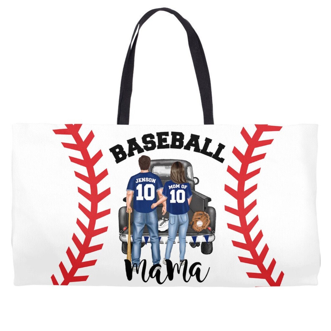 Personalized Baseball Mom Tote, Baseball Mom Gift, Mom Gift, Custom ...