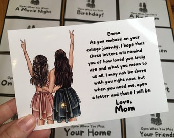 Open When Envelopes, College Gift, Mother Gift, Daughter Gift, Going Away Gift, Going Off to College Gift