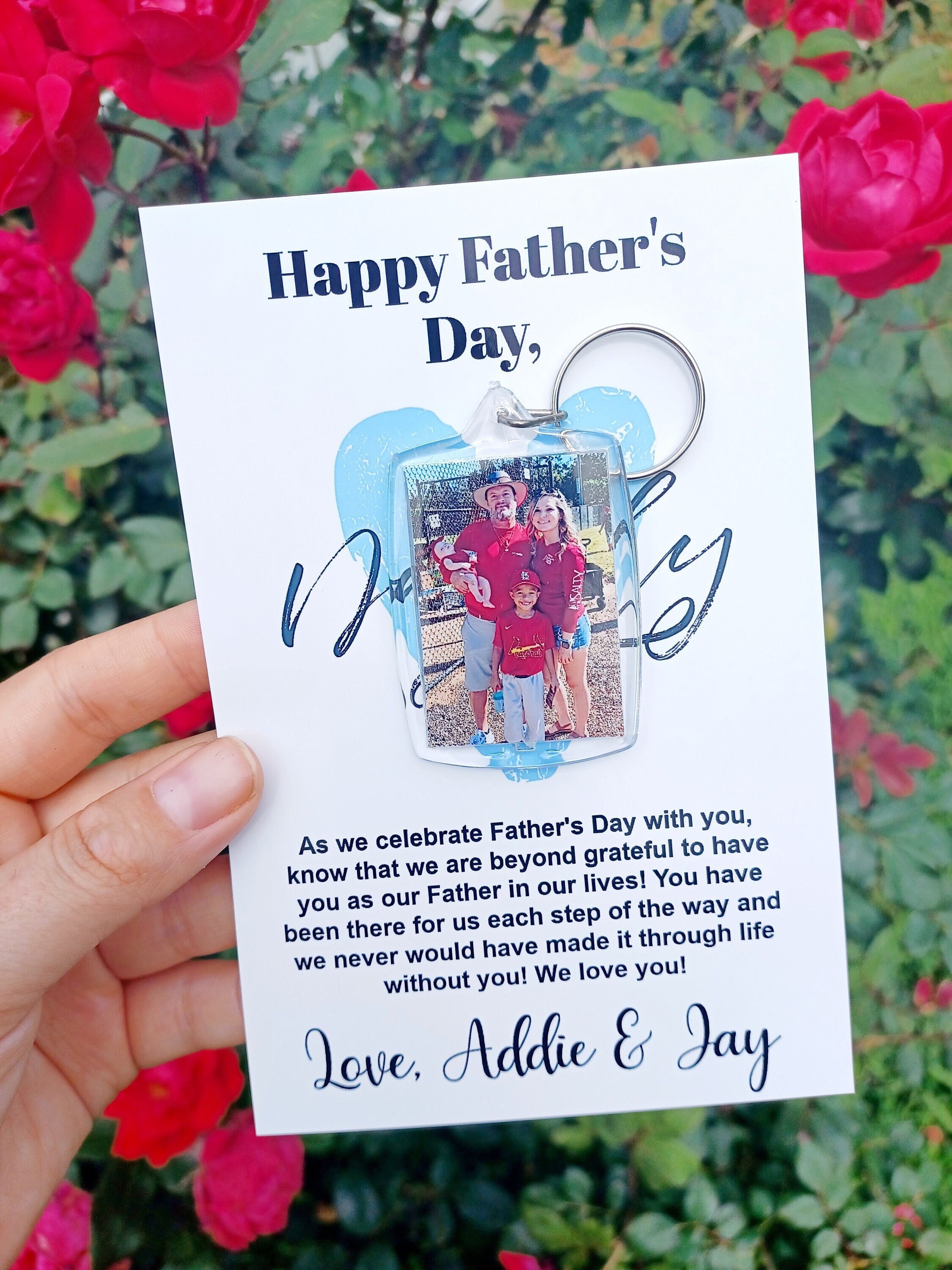 Father's Day Keychain, Father's Day Gift, Custom Father's Day Gift, Dad ...