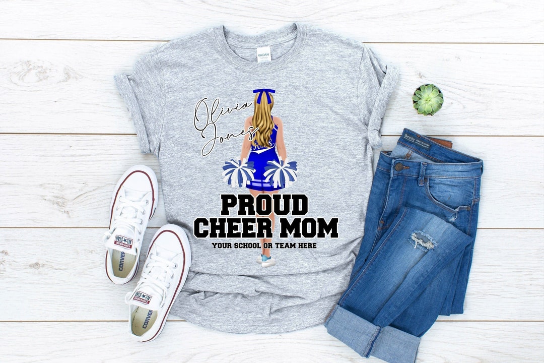 Personalized Cheer Shirt, Mom Cheer Shirt, Cheerleading Mom Shirt