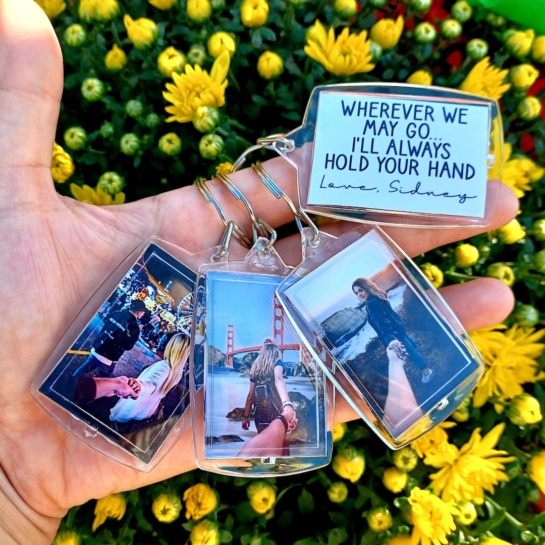 Custom Photo Keychain, Photo Keychain, Custom Couple Keychain ...