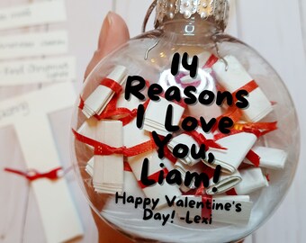 Valentine's Love Note Gift, Ornament for Boyfriend, Love Ornament, Personalized Ornament, Message Ornament, Valentine's for Him