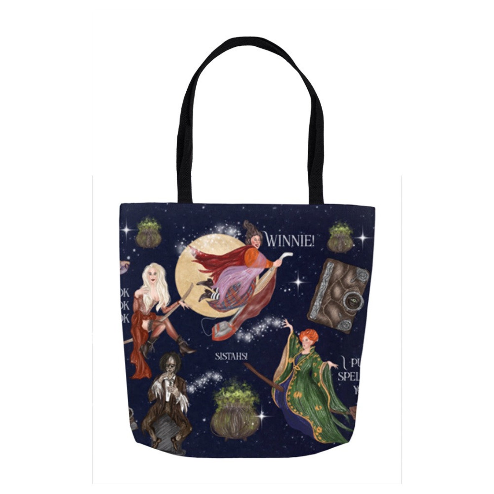 Hocus Pocus Tote Bag Halloween Tote Bag Halloween Bag | Etsy