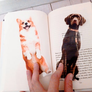 Custom Photo Bookmark, Your Dog Transparency Bookmark, Custom Bookmark, Dog Gift, Dog Owner Gift, Bookmark, Personalized Bookmark