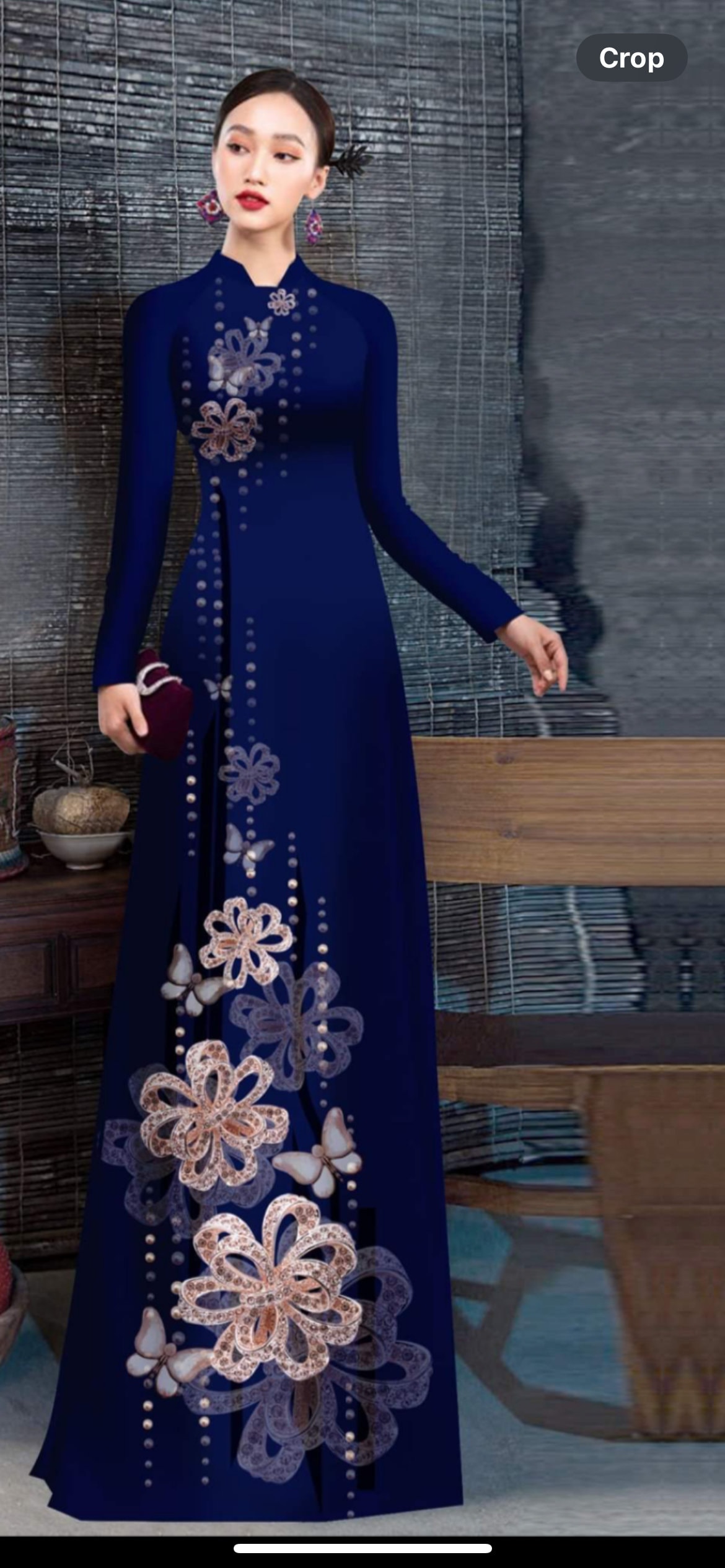 {No 256}ベトナムアオザイ(Áo dài Việt Nam) Traditional Vietnamese Ao Dai, Ao Dai Truyền Thống Vietnam