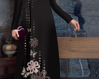 {No 256}ベトナムアオザイ(Áo dài Việt Nam) Ao Dai 256 - Vietnamese Ao Dai in USA - Shop Áo Dài Tại Mỹ