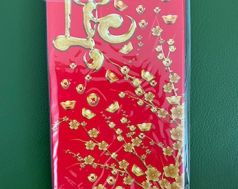 Vietnamese money envelope, bao lì xì envelope Bao Lì Xì - Vietnamese Lunar New Year Red Envelope - Tết Money Envelope
