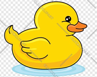 Rubber Duck Clipart | Yellow Bath Toy (svg, png, psd, ai)