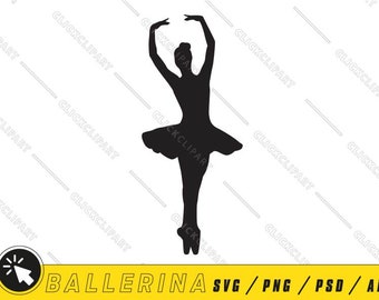 Ballerina SVG Clipart | Dancer Cut File (Digital Download)