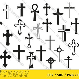 Croix SVG | Croix | Catholique | PNG chrétien | Clipart de Jésus | Svg religieux | Foi Svg | Couper des fichiers | Ensemble SVG | Fichiers