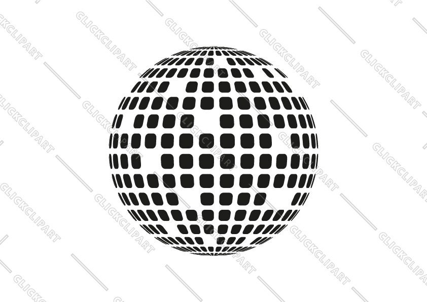 Disco ball clipart image, dance party vibes - free svg file for members -  SVG Heart