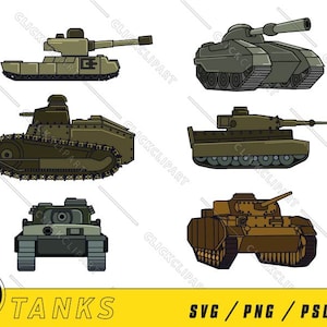 Tank-SVG | Wereld van tanks | Militaire SVG-bundel | Leger svg | Militaire svg | Lijntekeningen | Bestanden knippen | Illustraties | Clipart