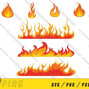 Feu SVG | Feu PNG | Clipart de feu | Foyer | Flamme Svg | Flammes Svg | Ensemble SVG | Couper des fichiers | Téléchargement numérique