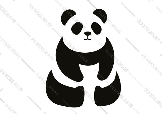 Cute Animal Panda Preto E Branco PNG , Panda Clipart, Panda Clipart, Animal  Imagem PNG e PSD Para Download Gratuito