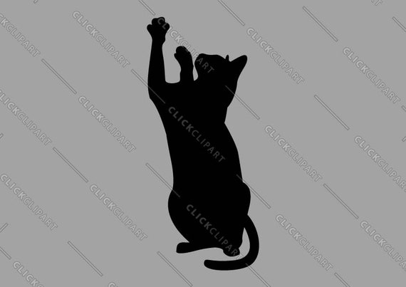 black cat silhouette clipart, kitty svg kitten (1908716)