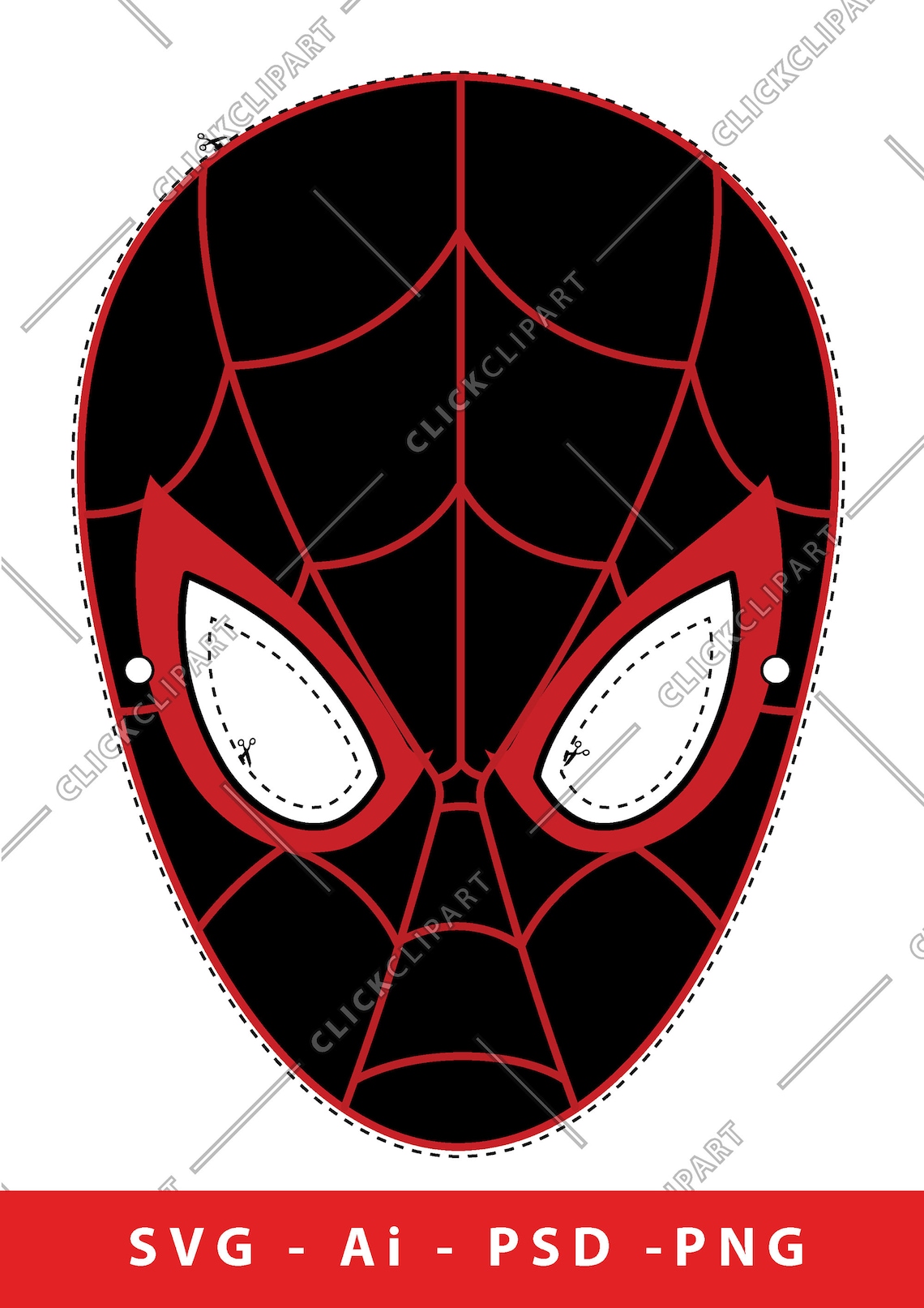 Download Spider Man Face Mask Birthday Party Digital Paper Mask SVG ...