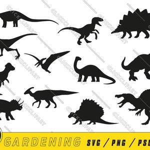 Clipart de dinosaure | Dinosaure PNG | Bundle Svg dinosaure | T-rex Trex Svg | Silhouette Svg | Couper des fichiers | Designs de T-shirts