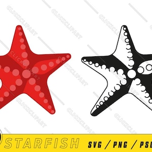 Starfish SVG | Starfish PNG | Starfish Clipart | Summer | Beach | Ocean | Silhouette Svg | Cartoon Logo | Cut Files | Svg Files for Cricut
