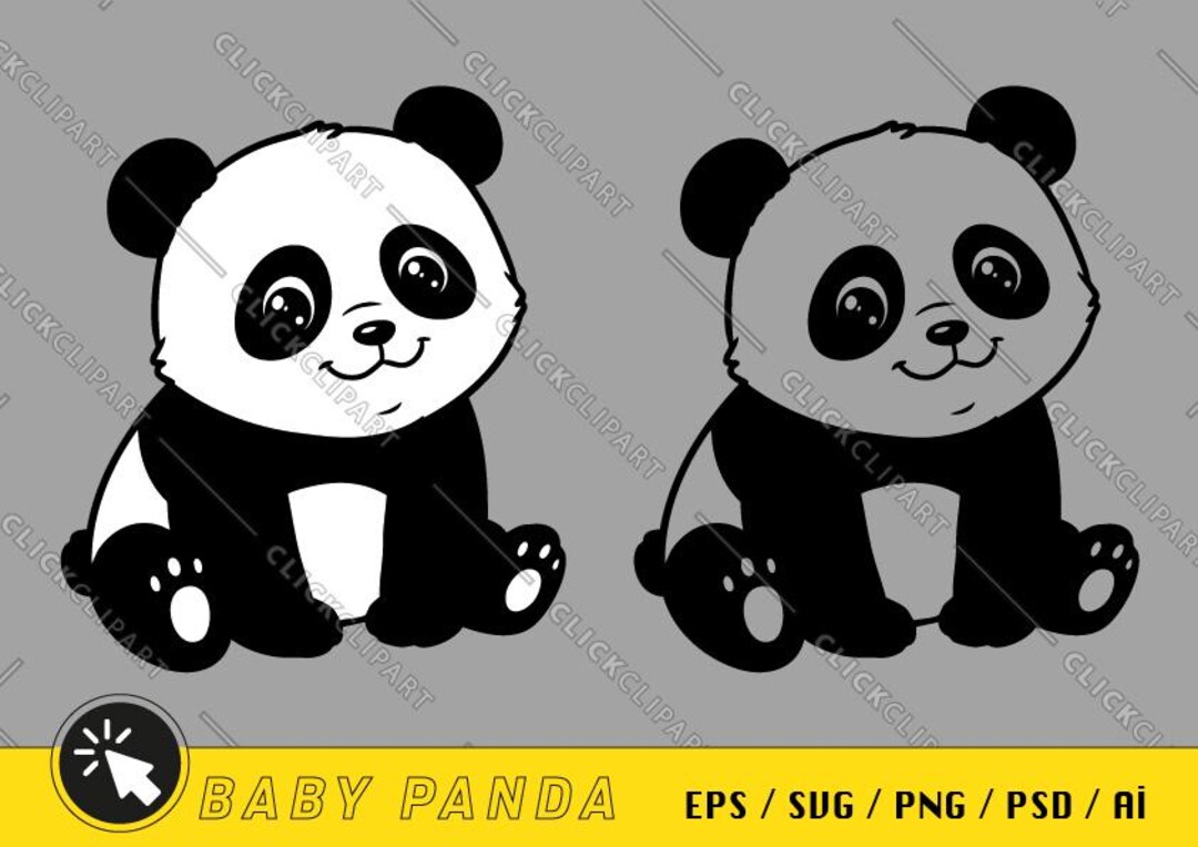 Cute Panda SVG | Baby Panda PNG | Panda Svg Designs | Panda Bear Svg ...