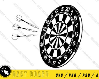 Tablica do rzutek SVG | Tarcza | Rzutki | Sylwetka Svg | Docelowy SVG | Cricut SVG | Clipart | Pliki cięcia Svg | Pliki Svg dla Cricut