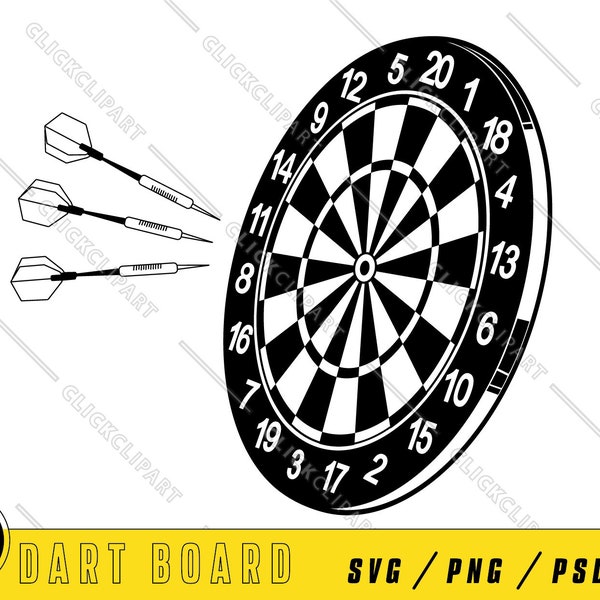 Dart Board SVG | Dartboard | Darts | Silhouette Svg | Target Svg | Cricut Svg | Clipart | Svg Files | Svg Cut Files | Svg Files for Cricut