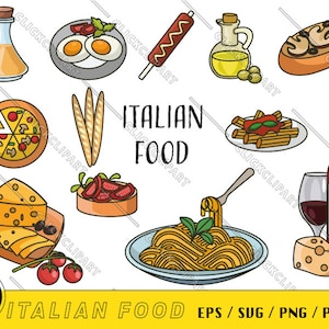 Italien SVG | Essen SVG | Weinglas Svg | Pizzastück Png | Dateien ausschneiden | ClipArts | Cartoon-Logo | SVG-Bundle | Strichzeichnungen