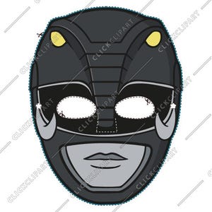 Puede incluir: Una máscara de superhéroe negra y gris con detalles amarillos, diseñada para niños de 5 a 6 años. La máscara presenta recortes para los ojos y un diseño detallado, con el texto "for 5-6 year olds" en un recuadro rojo.