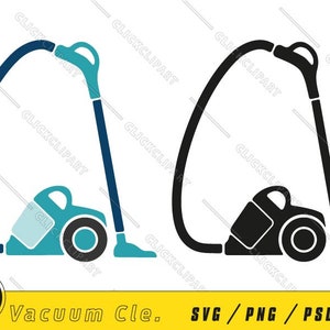 Vacuum Cleaner SVG Vector | Housekeeper Cut Files | Housekeeping Cartoon | Icon Emblem | Housewife Line Art Logo | Clip Art files for Cricut