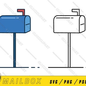 Postfach SVG | Postfach PNG | Postfach-Clipart | Digitaler Download | Cartoon-Logo | SVG-Dateien | Strichzeichnungen | Dateien ausschneiden