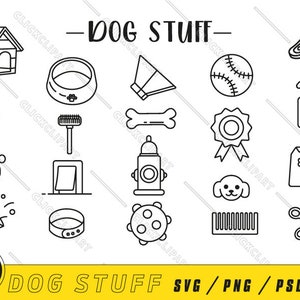 Hond spullen SVG | Hondenaccessoires SVG | Honden speelgoed Svg | Hondenliefhebber Svg | Instagram hoogtepunt | Bot | Hondenhok