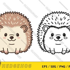 Egel Clipart | Egel SVG | Egel PNG | Schattige dieren | Dierenliefhebber Svg | Lijntekeningen | Svg-bundel | Silhouet | Svg-bestanden voor