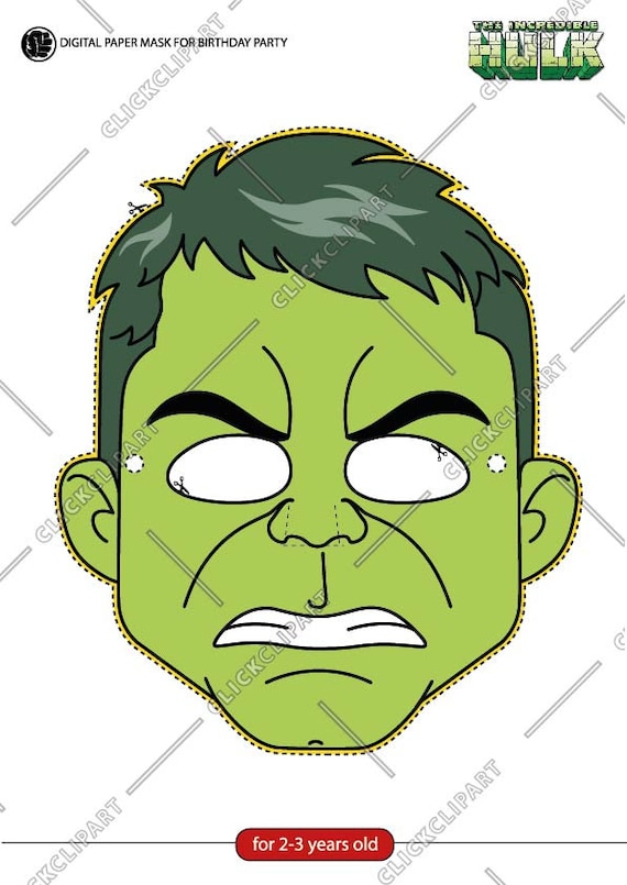 Hulk Mask Template