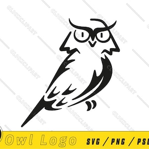 Eule-Clipart | Eule SVG | Eule PNG | Eulen-Silhouette | Vogel Svg | Waldtiere Svg | Dateien ausschneiden | Business-Logo-Design