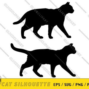 Sylwetka kota SVG | Pet PNG | Grafika wektorowa | Pliki SVG | Pliki do cięcia | Clipart | Clipart | Projekty koszulek | Logo | Pliki SVG dla Cricut