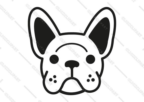Pet Supplies Silhouette Cut File French Bulldog Icon SVG Vector Files ...