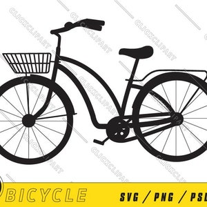 Bici SVG | Bici PNG | Clipart bici | Silhouette Svg | File SVG | Clipart retrò | Svg retrò | Bicicletta | Linea arte | File Svg per Cricut