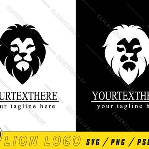 Löwen-Logo SVG | Firmenlogo | Silhouette-Svg | Grafikdesign | Modernes Logo-Design | Bearbeitbares Logo | Logo-Branding | SVG-Datei für