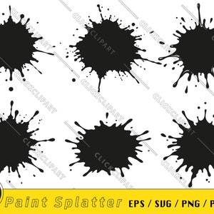 Farbspritzer SVG | Tintenspritzer | Farbschablone | Tropfen | Silhouette | Schnittdateien | SVG-Dateien | Clipart | T-Shirt-Designs
