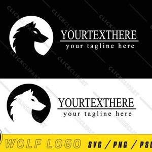 Wolf-Logo SVG | Firmenlogo | Silhouette-Svg | Grafikdesign | Modernes Logo-Design | Bearbeitbare Logo | Logo-Branding | SVG-Datei für Cricut