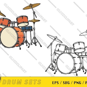 Drum SVG | Drum PNG | Music Svg | Drumset | Cut Files | SVG Files | Clip Art | Clipart | Silhouette | Cartoon Logo | Svg Files for Cricut
