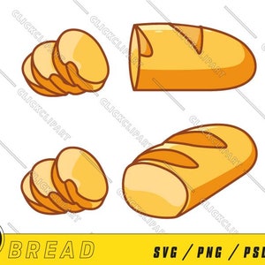 Bread | SVG Files | Toast | PNG | Bakery SVG | Breakfast | Line Art | Cut Files | Clip Art | Clipart | Vector Art | Svg Files for Cricut