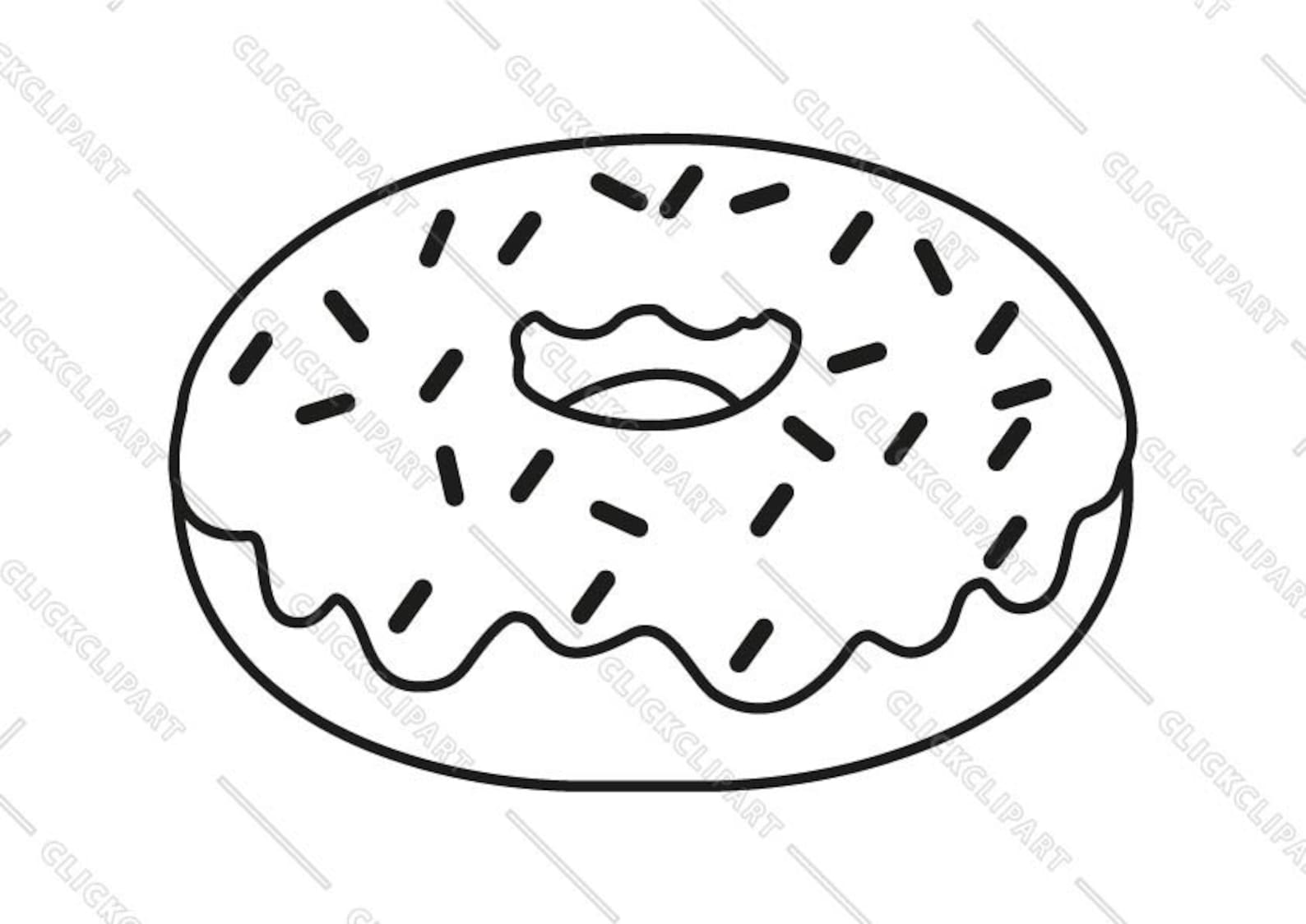 Donut SVG Files Donut Clipart Donut PNG Donut Clip Art Doughnut SVG