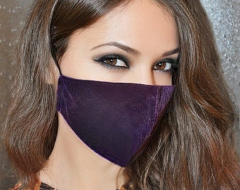 Luxury Velvet Face Mask/Lace Face Mask /Designer Face Mask/Sexy Face Mask/Unique Face Mask/Fashion Face Mask/Washable Face Mask/Gift For Her